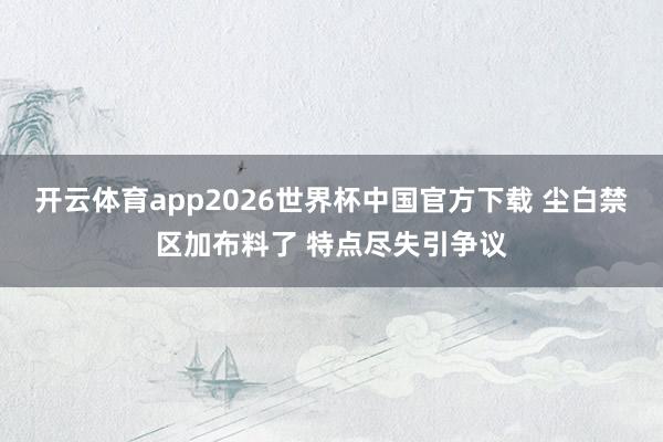 开云体育app2026世界杯中国官方下载 尘白禁区加布料了 特点尽失引争议