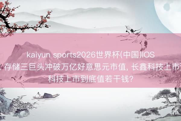 kaiyun sports2026世界杯(中国)IOS/安卓官方下载 存储三巨头冲破万亿好意思元市值， 长鑫科技上市到底值若干钱?